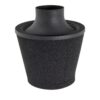 JS-108-BK 80mm OD Neck Black Large Aluminium Base Cone Filter