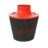 JS-090-RD 90mm OD Neck Red Large Aluminium Base Cone Filter