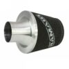 JS-150-90-SL 90mm OD Neck Small Silver Aluminium Base Cone Filter