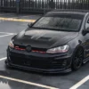VW GOLF GTI & GOLF GTD MK7 EVO-1 GLOSS BLACK FRONT SPLITTER