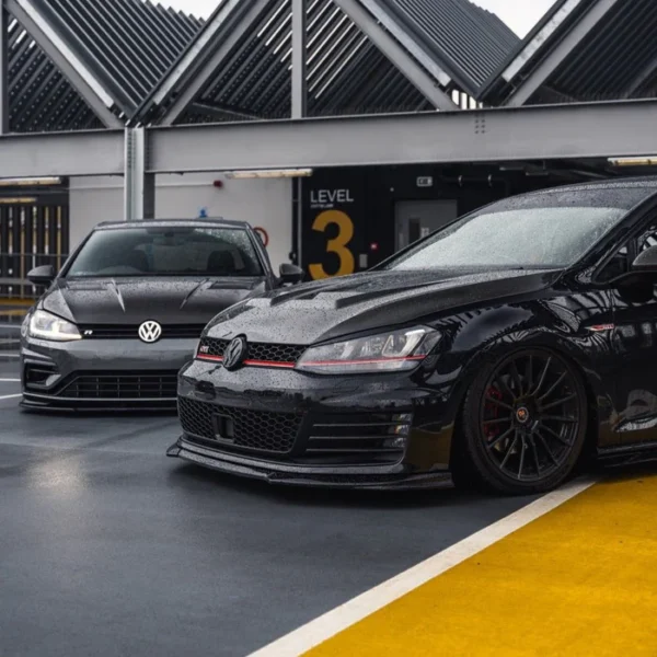 VW GOLF GTI & GOLF GTD MK7 EVO-1 GLOSS BLACK FRONT SPLITTER