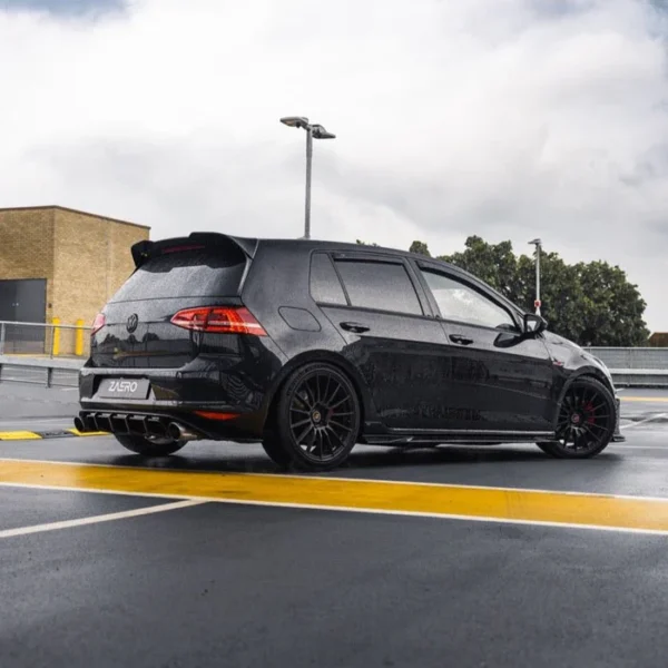 VW GOLF GTI MK7 EVO-1 GLOSS BLACK REAR DIFFUSER