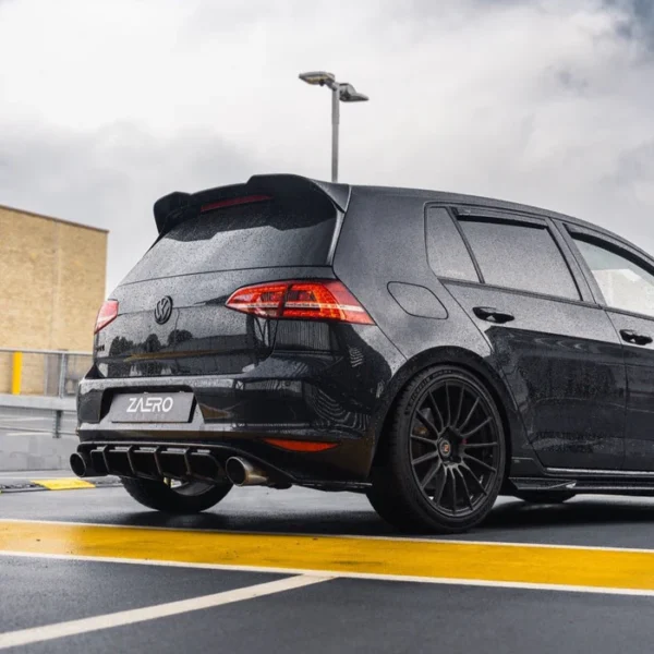 VW GOLF GTI MK7 EVO-1 GLOSS BLACK REAR DIFFUSER